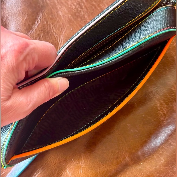 NWOT Kurt Geiger Black Crossbody Bag with Multicolor Accents - Picture 7 of 15